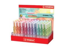 STABILO swing cool Pastel - markeerstift - verschillende pastelkleuren (pak van 48)