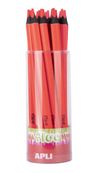 Apli Agipa - Crayon de couleur triangulaire Jumbo - rouge fluo