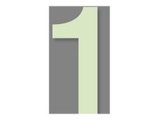 PICKUP Glow In The Dark - Teken - number - 100 mm (height) - zelfklevend