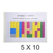 Exacompta - 5 Packs de 10 Pochettes perforées - A3 paysage - 9/100