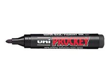 Uni PROCKEY PM-122 - Marker - permanent - zwart - pigmentinkt op waterbasis - 1.2-1.8 mm - gemiddeld