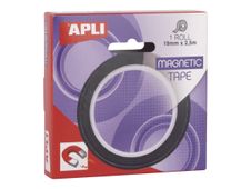 APLI magnetic tape - 19 mm x 2.5 m - zwart