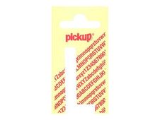 PICKUP LETTERING MONO Nobel - Zelfklevend etiket - voorgedrukt: L - mat wit