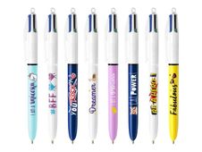 BIC 4 Colours Messages - balpen met 4 kleuren (pak van 8)