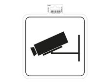 Exacompta teken - videobewaking - 200 x 200 mm - polyvinyl chloride (PVC) / vinyl - wit