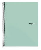 Miquelrius The Original - Notitieboek - met spiraal gebonden - A4 (210 x 297 mm) - 80 vellen / 160 pagina's - van lijnen voorzien - aqua - karton bedekt met papier en plastic