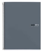 Miquelrius The Original - Notitieboek - met spiraal gebonden - A4 (210 x 297 mm) - 80 vellen / 160 pagina's - van lijnen voorzien - grafiet - karton bedekt met papier en plastic