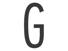 PICKUP Home 3D Stockholm - Teken - capital letter - 90 mm (height) - voor bevestiging op oppervlak - zelfklevend - acryl - grijs