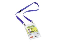 Durable - 10 Portes badge de nom avec cordon - A6