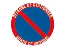 PICKUP - Teken - defense de stationner / sortie de voitures - zelfklevend - vinyl