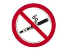 PICKUP - Teken - vaping prohibited - 180 mm (diameter) - polystyreen