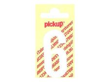 PICKUP LETTERING MONO Nobel - Zelfklevend etiket - voorgedrukt: 6 - mat wit