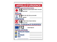 PICKUP - Veiligheidsaffiche - emergency telephone - rechthoekig - 300 x 225 mm - polystyreen