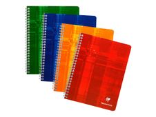 Clairefontaine - Notitieboek - met draad gebonden - 170 x 220 mm - 50 vellen / 100 pagina's - van ruiten voorzien - verkrijgbaar in verschillende kleuren - karton