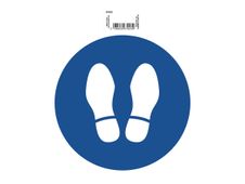 Exacompta teken - stand here - 200 x 200 mm - polyvinyl chloride (PVC) / vinyl - blauw