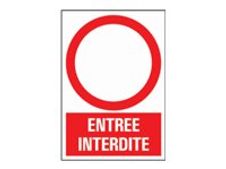 PICKUP - Teken - no entry - 230 x 330 mm - polystyreen