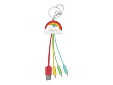 Legami - Câble de recharge multiples - motif arc-en-ciel