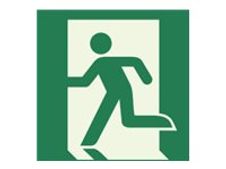 PICKUP - Teken - exit left - 150 x 150 mm - zelfklevend - polystyreen