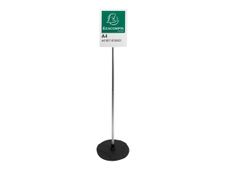 Exacompta Office Exascreen présentoir - pour A4 - noir, clair, aluminium