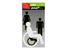 Pickup 3D PRO teken - wheelchair - acryl - wit
