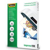 Fellowes Laminating Pouches Impress 100 Micron - 100 micron - 100 - glanzend - transparant - A3 (297 x 420 mm) lamineerhoezen