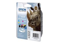 Epson T1006 Rhinocéros - Pack de 3 - cyan, magenta, jaune - cartouche d'encre originale
