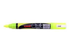 UNI CHALK - Marqueur craie - pointe moyenne conique - jaune