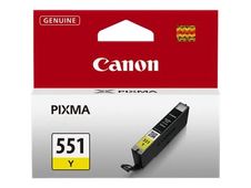 Canon CLI-551Y - 7 ml - geel - origineel - inkttank - voor PIXMA iP8750, iX6850, MG5550, MG5650, MG5655, MG6450, MG6650, MG7150, MG7550, MX725, MX925