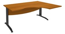Burocean Idra - Tafel - rechthoekig gebogen (rechts) - kersenhout