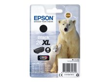Epson 26XL - 12.2 ml - XL - zwart - origineel - blister - inktcartridge - voor Expression Premium XP-510, 520, 600, 605, 610, 615, 620, 625, 700, 710, 720, 800, 810, 820