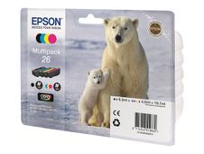 Epson 26 Multipack - 4 - zwart, geel, cyaan, magenta - origineel - inktcartridge - voor Expression Premium XP-510, 520, 600, 605, 610, 615, 620, 625, 700, 710, 720, 800, 810, 820