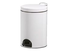 Rossignol SANELIA - vuilnisbak - 14 l - staal - wit