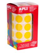 APLI kids - Decoratiesticker - 2 cm diameter - geel - permanent (pak van 1770)