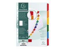 Exacompta Nature Future - Verdeler - 6 onderdelen - A4 - met tabbladen - wit