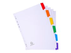 Exacompta Nature Future - Verdeler - 6 onderdelen - A4 Maxi - met tabbladen - wit