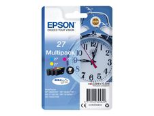Epson 27 Multi-Pack - 3 - 10.8 ml - geel, cyaan, magenta - origineel - inktcartridge - voor WorkForce WF-3620, WF-3640, WF-7110, WF-7210, WF-7610, WF-7620, WF-7710, WF-7715, WF-7720