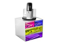 CEP MyCube Happy - Ladekast - 4 compartimenten - wit, meerkleurig