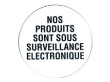 PICKUP - Teken - our products are electronically monitored - rond - 200 mm (diameter) - zelfklevend - vinyl