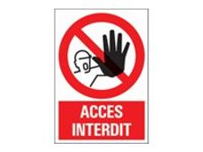 PICKUP - Teken - access forbidden - 230 x 330 mm - polystyreen