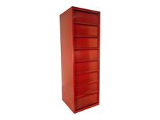 Pierre Henry - Ladekast - 8 lades - staal - rood