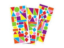 Oberthur Large - Decoratiesticker - geometrisch - 3 vellen - assorti (pak van 132)
