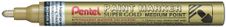Pentel Paint Super - Marker - permanent - goud - pigmentinkt - 3 mm - gemiddeld