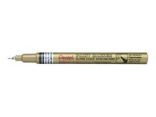 Pentel Paint - Fijnschrijver - permanent - goud - pigmentinkt op oliebasis - 0.7 mm - extra fijn