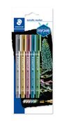 STAEDTLER - Marker - rood, blauw, groen, zilver, goud - 1-2 mm - pak van 5