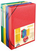 Exacompta PROMO - Doosmap - 40 mm - A4 - blauw, geel, rood, groen (pak van 4)
