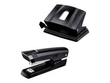 Maped Essentials - Bureau-accessoireset - 25 vellen - 24/6, 26/6 - metaal - zwart