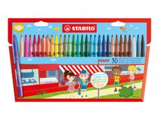 STABILO power - pen met vezelpunt (pak van 30)