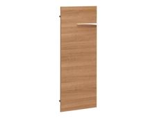 Option porte pleine basse pour bibliothèque XENON - L44 x H112 x P2 - Merisier italien