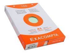 Exacompta - Registratiekaart - A5 - assorti - van ruiten voorzien (pak van 100)