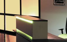 Kit d'éclairage LED pour plan d'accueil LUMINA - pour réhausse L160 cm